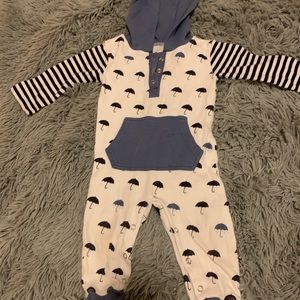 L’ovedbaby Hooded Long Sleeve Romper 12-18 months